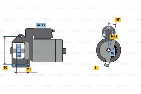 Стартер BOSCH 0 986 024 040