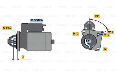 Стартер BOSCH 0 986 024 130