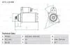 Стартер BOSCH 0 986 025 070 (фото 1)