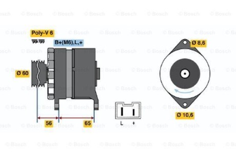 Генератор BOSCH 0 986 038 851