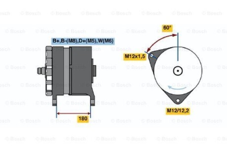 Генератор BOSCH 0 986 041 640