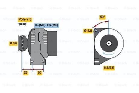 Генератор BOSCH 0 986 049 081