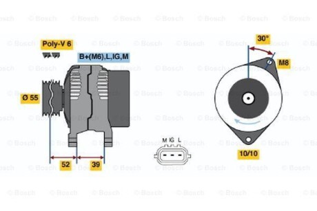 Генератор BOSCH 0 986 049 211