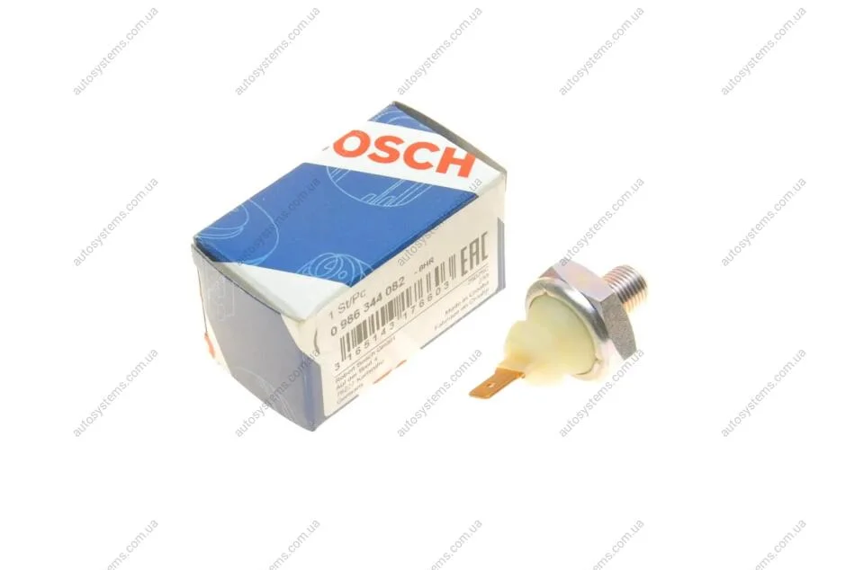 Датчик тиску оливи VW Caddy 1.9D/1.6 96-09 BOSCH 0 986 344 082 (фото 1)