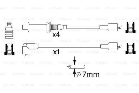 Провода высоковольтные, комплект BOSCH 0 986 356 769