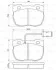 Колодки гальмівні (передні) Land Rover Discovery/Range Rover 88-98 (+ датчик) BOSCH 0 986 424 287 (фото 16)