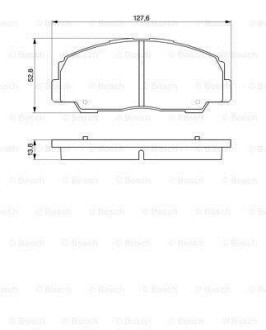 Тормозные колодки дисковые, комплект BOSCH 0 986 424 297