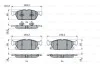 Колодки гальмівні (передні) Ford Galaxy III/S-Max 15- BOSCH 0 986 424 326 (фото 2)