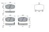 Комплект гальмівних колодок передн, HYUNDAI CRETA, KONA 1.0-2.0 01.16- BOSCH 0 986 424 393 (фото 5)