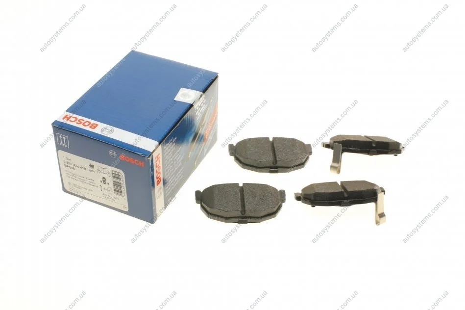 Гальмівні колодки, дискові. BOSCH 0 986 424 418 (фото 1)