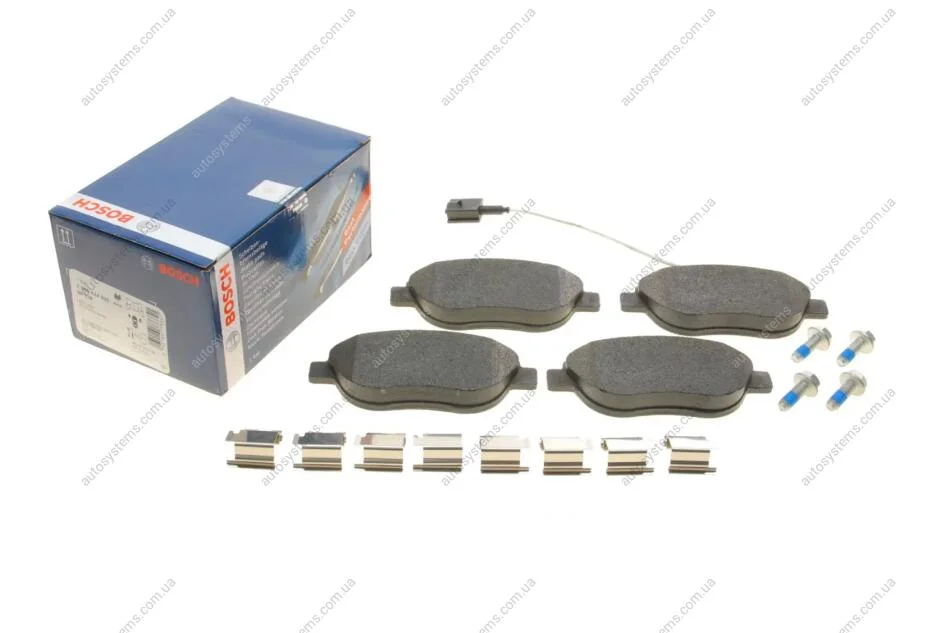 Гальмівні колодки, дискові. BOSCH 0 986 424 596 (фото 1)