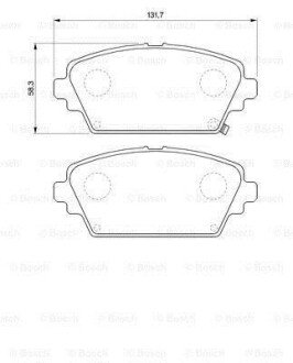 Колодки гальмівні (передні) Honda Accord VI 98-03 BOSCH 0 986 424 663