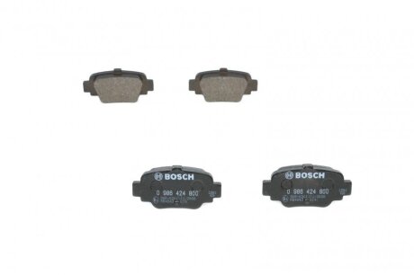 Тормозные колодки дисковые, комплект BOSCH 0 986 424 800