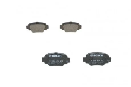 Тормозные колодки дисковые, комплект BOSCH 0 986 424 800