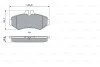 Тормозные колодки дисковые, комплект BOSCH 0 986 424 877 (фото 1)