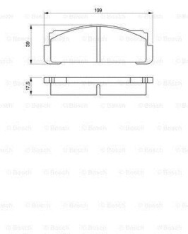 Тормозные колодки дисковые, комплект BOSCH 0 986 460 736