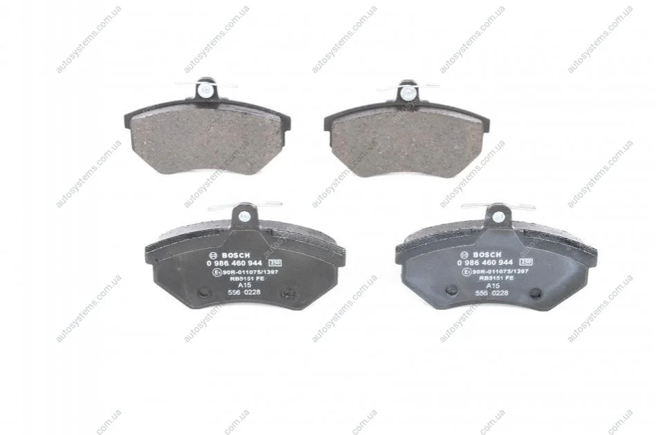 Тормозные колодки, дисковые. BOSCH 0 986 460 944 (фото 1)