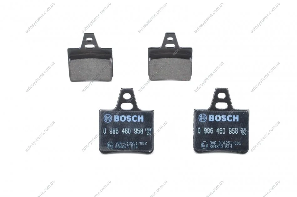 Тормозные колодки дисковые, комплект BOSCH 0 986 460 958 (фото 1)