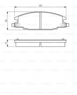 Колодки тормозные дисковые BOSCH 0986460960 (фото 1)