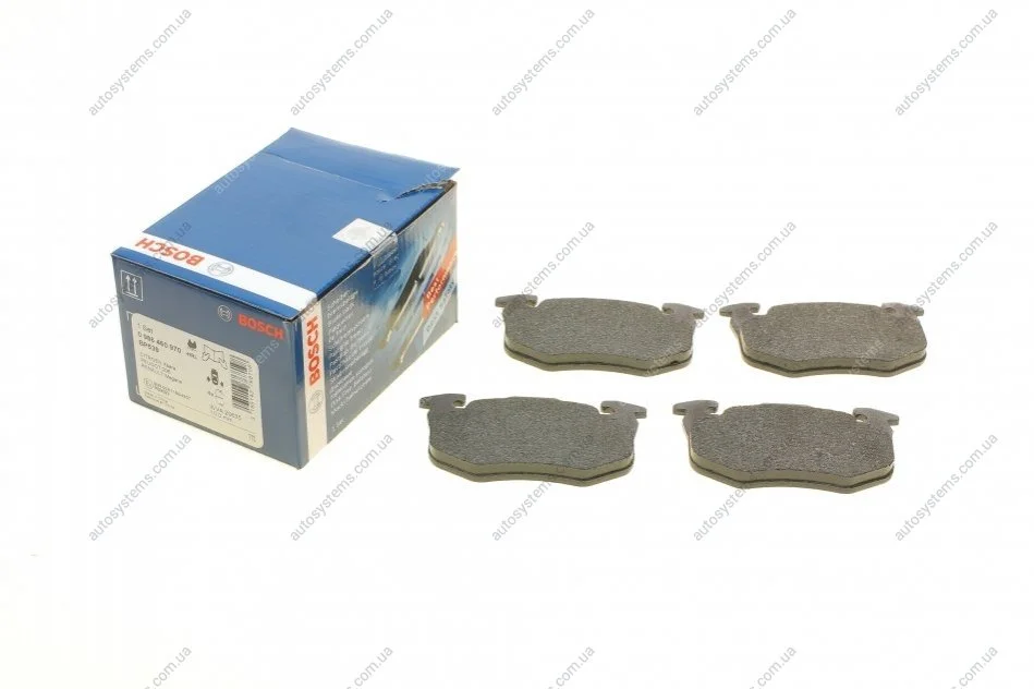 Гальмівні колодки, дискові. BOSCH 0 986 460 970 (фото 1)