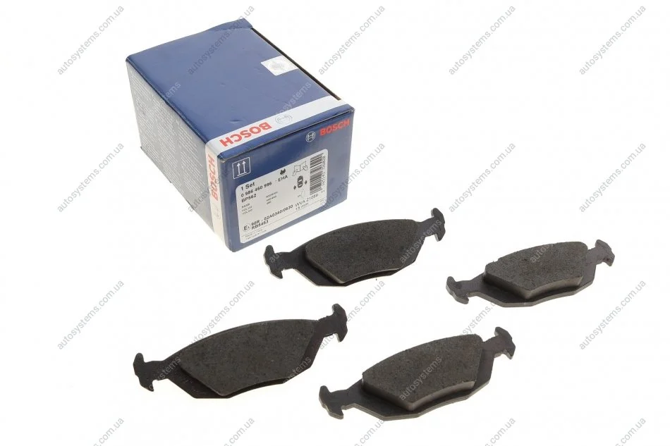 Тормозные колодки, дисковые. BOSCH 0 986 460 996 (фото 1)