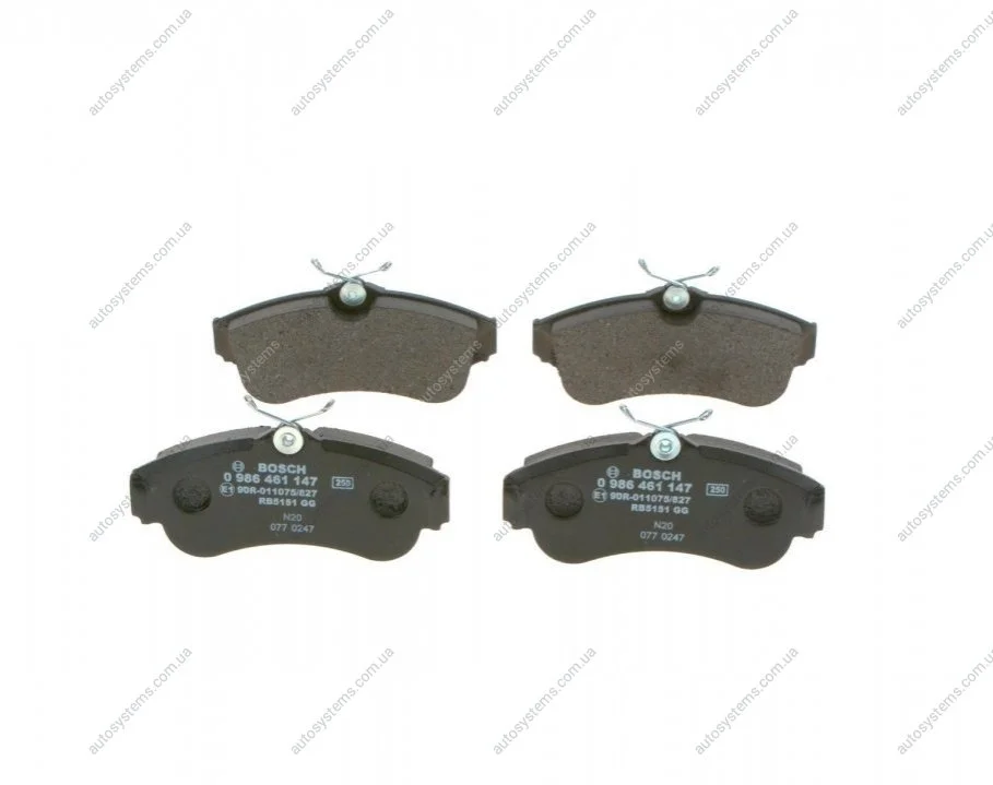 Гальмівні колодки, дискові. BOSCH 0 986 461 147 (фото 1)
