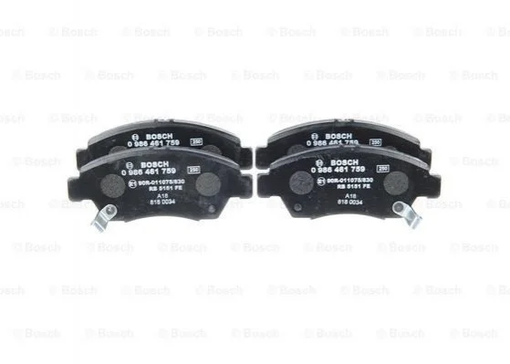 Колодки гальмівні (передні) Honda Civic V/VI/VII 91-05/CRX III 92-98 BOSCH 0 986 461 759 (фото 1)