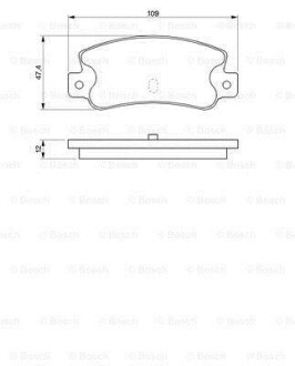 Тормозные колодки дисковые, комплект BOSCH 0 986 461 770