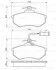 Колодки гальмівні (передні) Audi 80/100 -90 (з датчиком) BOSCH 0 986 466 693 (фото 9)