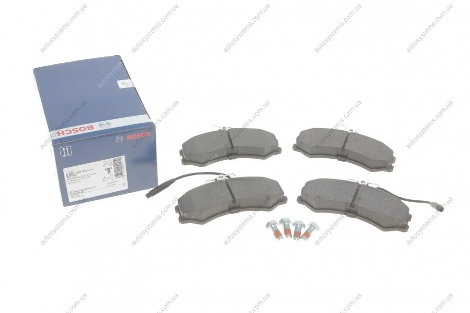 Тормозные колодки, дисковые. BOSCH 0 986 467 411 (фото 1)