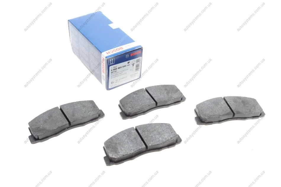 Тормозные колодки, дисковые. BOSCH 0 986 469 550 (фото 1)