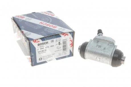 Циліндр гальмівний (задній) Toyota Avensis 97-03 (R) (d=20.64mm) BOSCH 0 986 475 884