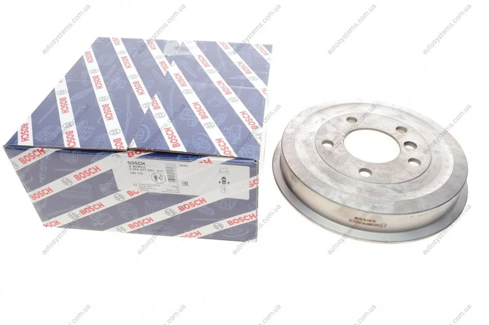 Барабан гальмівний (задній) BMW 3 (E36) 90-00 (120x46) BOSCH 0 986 477 043 (фото 1)