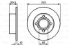Диск гальмівний (задній) Audi 80 86-96/Audi 90 84-91/Audi 100 82-90 (245x10) (повний) BOSCH 0 986 478 019 (фото 11)