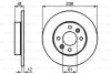 Диск гальмівний (передній) Renault Megane/ Clio 1.2-1.9 90-03 (238x12mm) BOSCH 0 986 478 105 (фото 7)