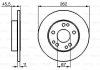 Диск гальмівний (передній) MB 190 (W201) 82-93 (262x11) (повний) (з покриттям) BOSCH 0 986 478 114 (фото 7)