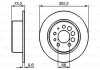 Тормозной диск задний невентилируемый BOSCH 0 986 478 143 (фото 1)