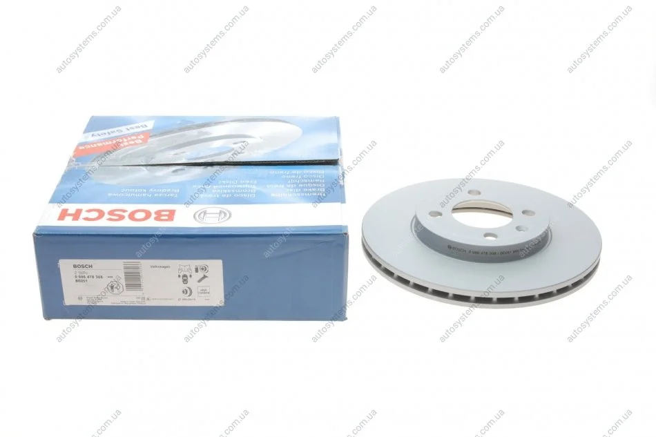 Тормозной диск BOSCH 0 986 478 308 (фото 1)