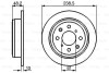 Тормозной диск задний невентилируемый BOSCH 0 986 478 350 (фото 1)