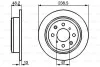 Тормозной диск задний невентилируемый BOSCH 0 986 478 350 (фото 1)