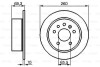 Тормозной диск задний невентилируемый BOSCH 0 986 478 430 (фото 1)