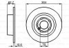 Диск гальмівний (задній) Land Rover Range Rover II/III 94-12 (304x12.6) BOSCH 0 986 478 497 (фото 2)