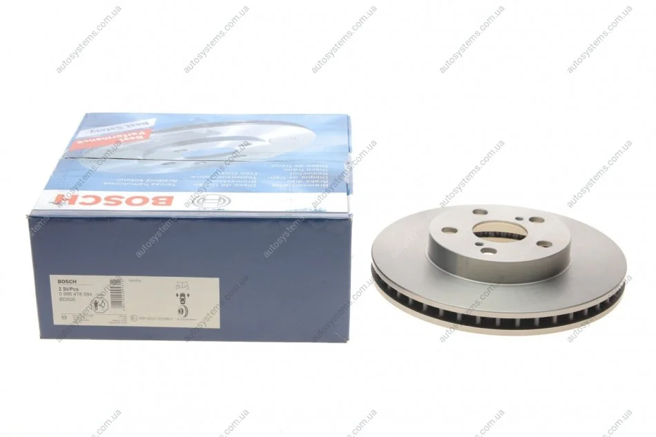 Тормозной диск BOSCH 0 986 478 584 (фото 1)