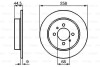 Тормозной диск задний невентилируемый BOSCH 0 986 478 836 (фото 1)