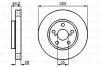 Диск гальмівний (передній) Toyota Carina E VI 92-97 (255x28) (з вентиляцією) BOSCH 0 986 478 858 (фото 2)