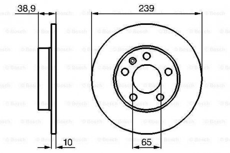 Тормозной диск BOSCH 0 986 478 894