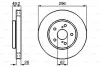 Диск гальмівний (передній) Toyota Camry/Previa 00-06 (296x28) (вентилируемый) BOSCH 0 986 478 968 (фото 9)