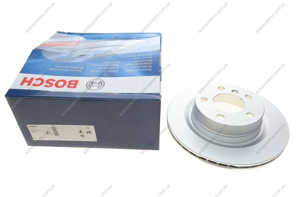 Диск гальмівний (задній) BMW 1 (F20/F21)/3 (F30/F31)/4 (F32/F36) 11- (300x20) (з покриттям) (вент.) BOSCH 0 986 479 044 (фото 1)