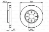 Диск гальмівний (передній) Fiat Punto 08-/Opel Corsa D/E 06- (257x22) (вентильований) BOSCH 0 986 479 223 (фото 7)