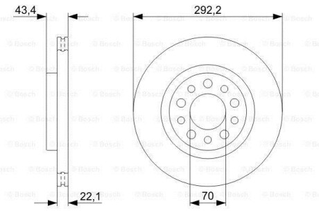 Диск тормозной BOSCH 0 986 479 326